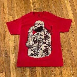Red and grey Rick Ross Hanes comfy soft heavy weight t shirt size large men’s